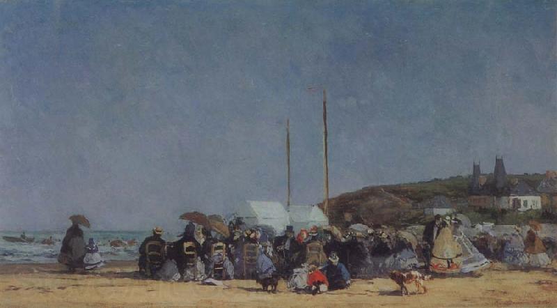 Eugene Boudin The Beach at Trouville Norge oil painting art